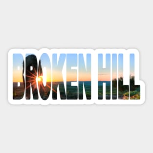 BROKEN HILL - NSW Australia Living Desert Sunset Sticker